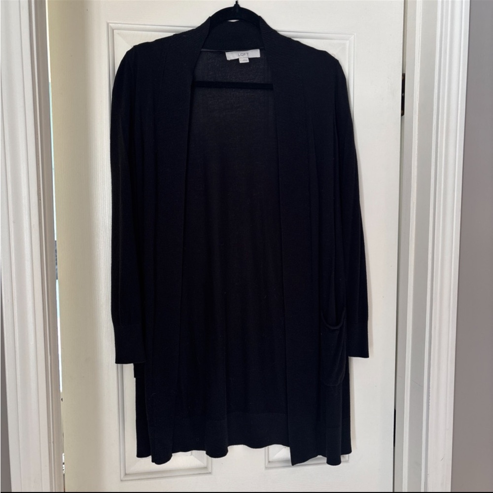 LOFT Classic Black Cardigan